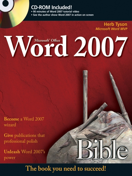 Title details for Microsoft Word 2007 Bible by Herb Tyson - Available